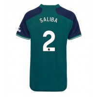 Camisa de time de futebol Arsenal William Saliba #2 Replicas 3º Equipamento Feminina 2023-24 Manga Curta